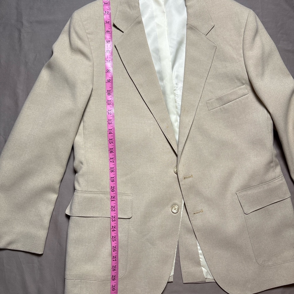 Vintage Levi’s Action Suit Blazer Beige STA-PREST | Western Menswear 42R - Picture 5 of 7